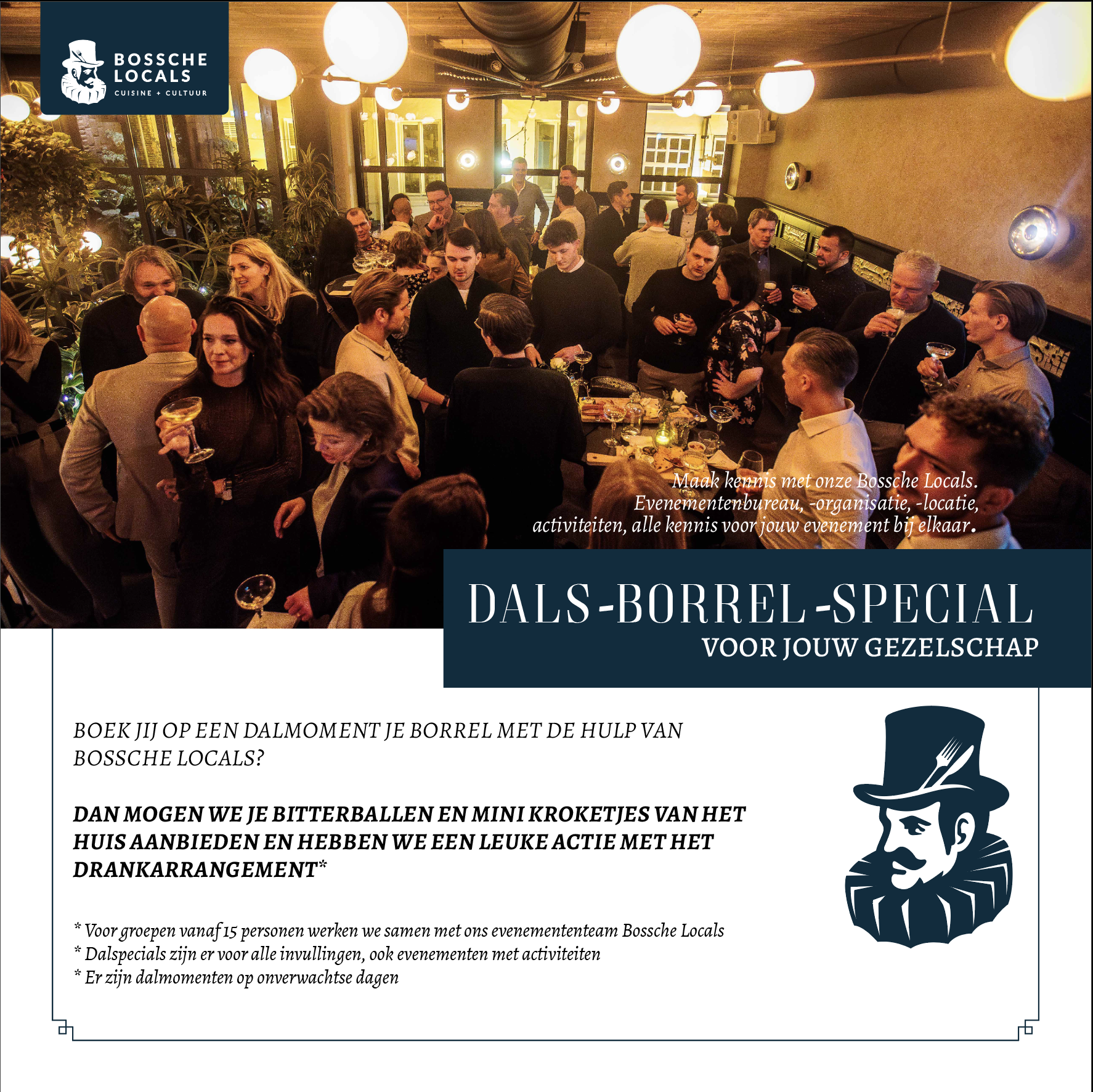 Dalspecial groepen borrel